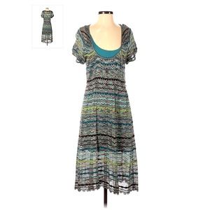 Laundry by Shelli Segal striped Dress Green multicolored women size S